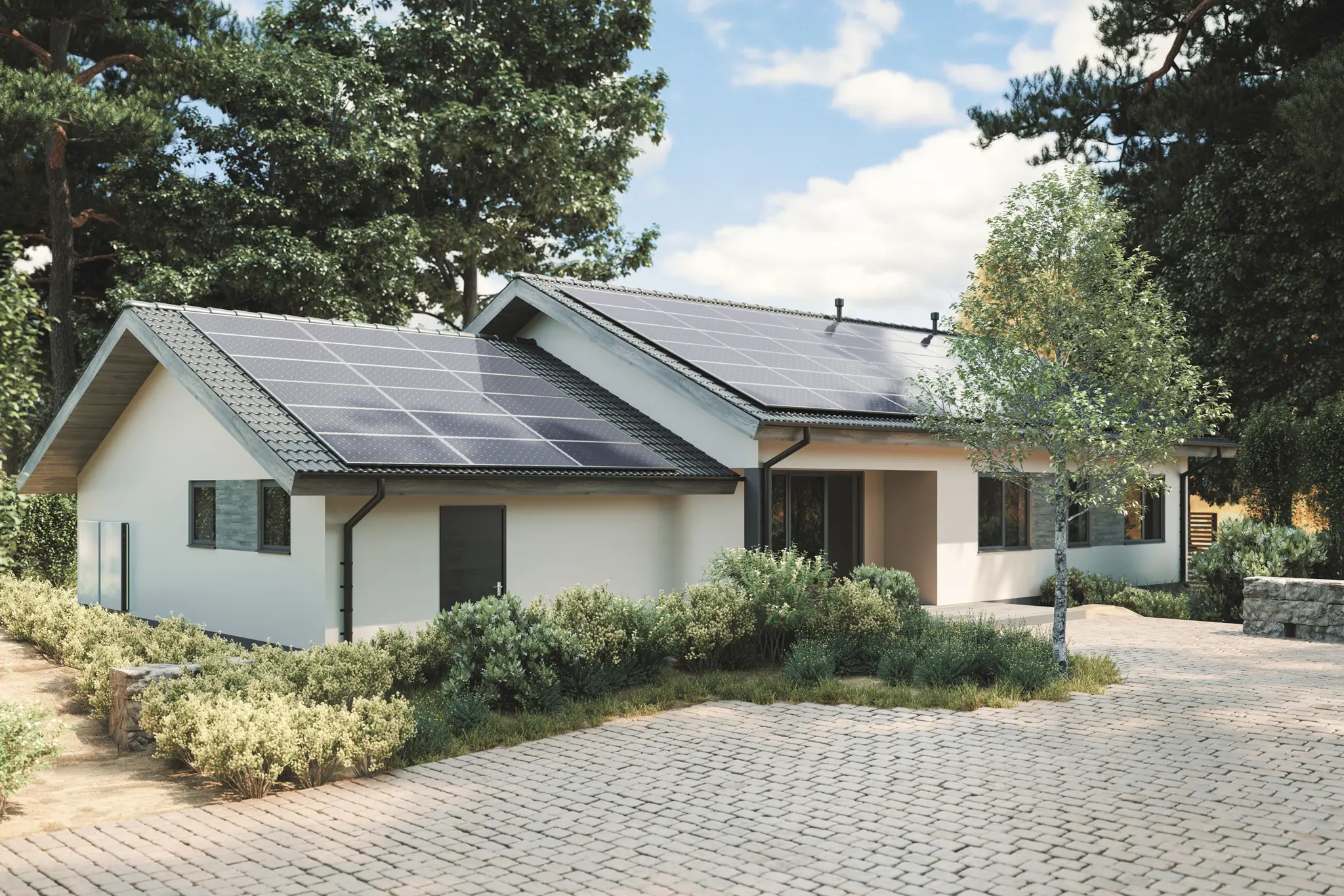 Einfamilienhaus mit PV-Anlage auf dem Dach - Wie viel Strom darf man einspeisen?